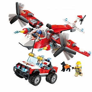 Конструктор - Пожарные службы, с фигурками, 369 деталей (Enlighten Brick, BRICK2805 (12))